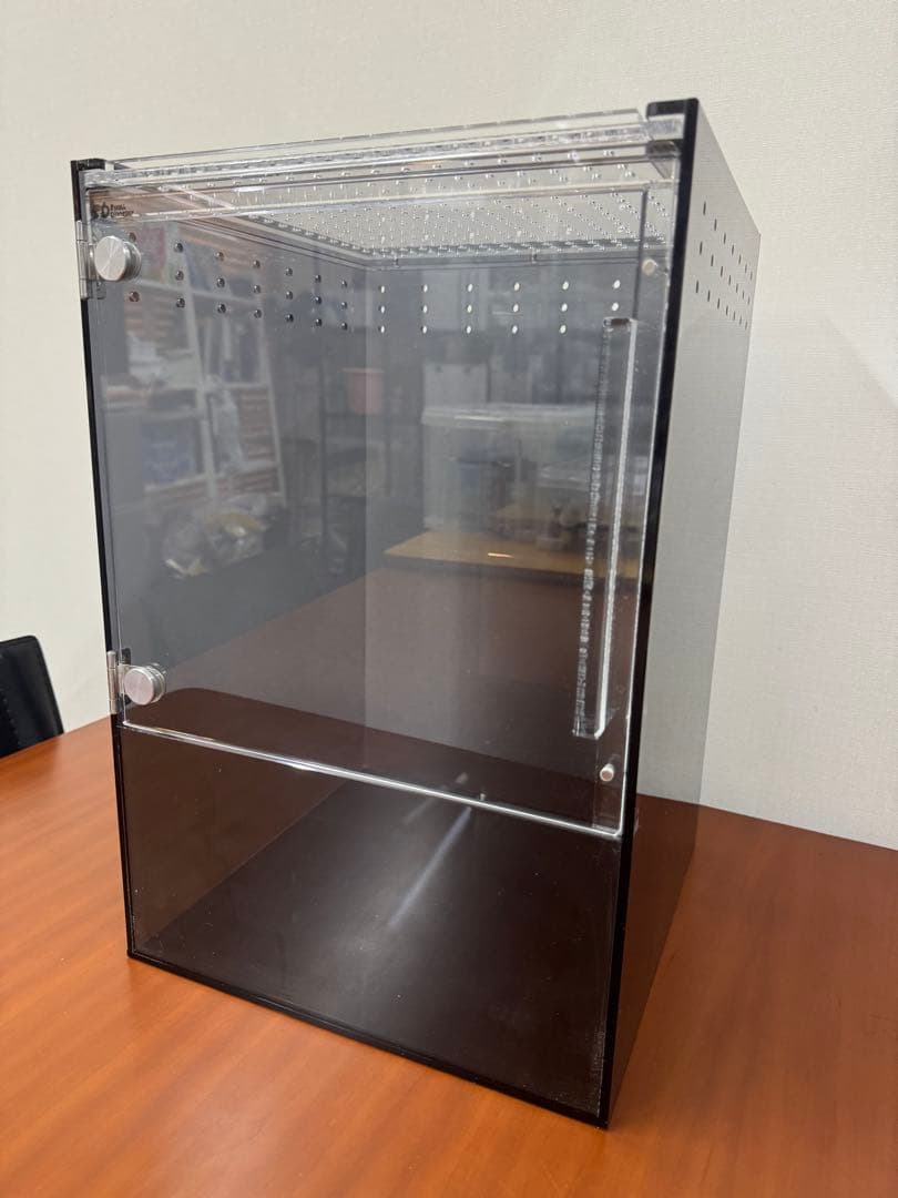 Small Dinosaur 飼育ケージ アクリル製 黒 (30×30×45)