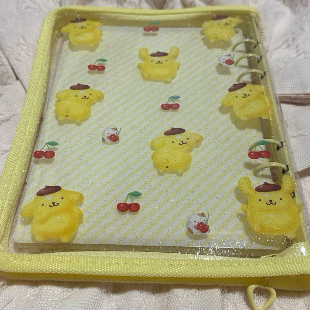 サンリオ3D クリアバインダー ポムポムプリン サンリオ シール シール帳