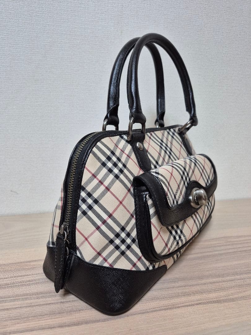 バーバリー　ノバチェックハンドバッグ　ミニボストン　西川ヴィンテージ品