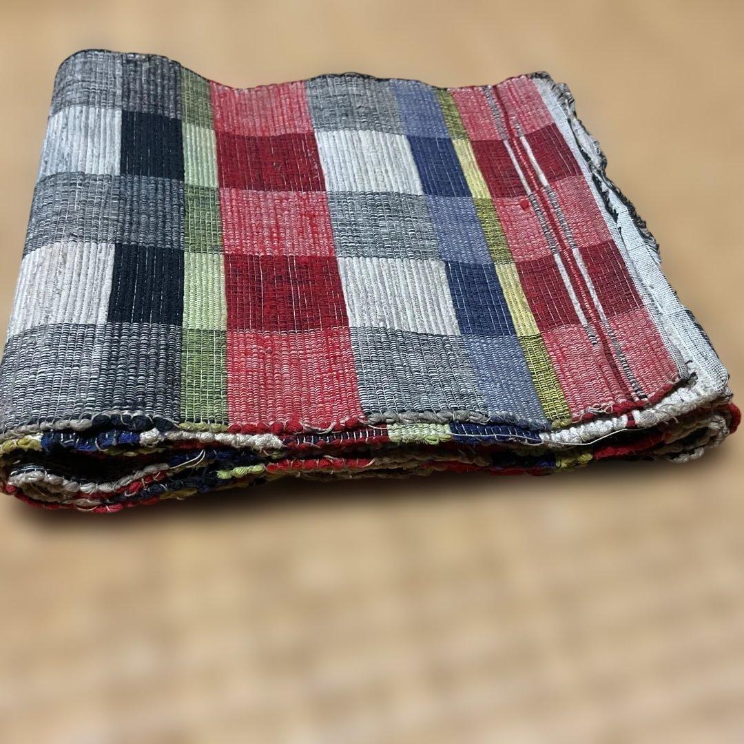 Os528 裂織　半幅帯