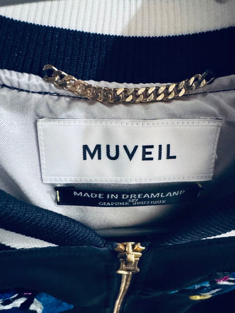 値下げ　ミュベール　MUVEIL ペンギン刺繍 スカジャン