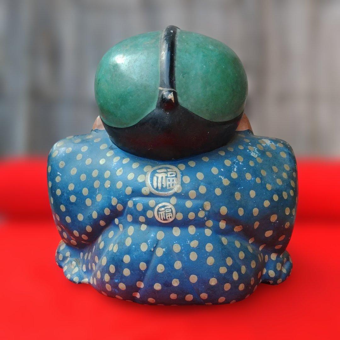 福助　土雛　古置物　商売繁盛　レトロ雑貨