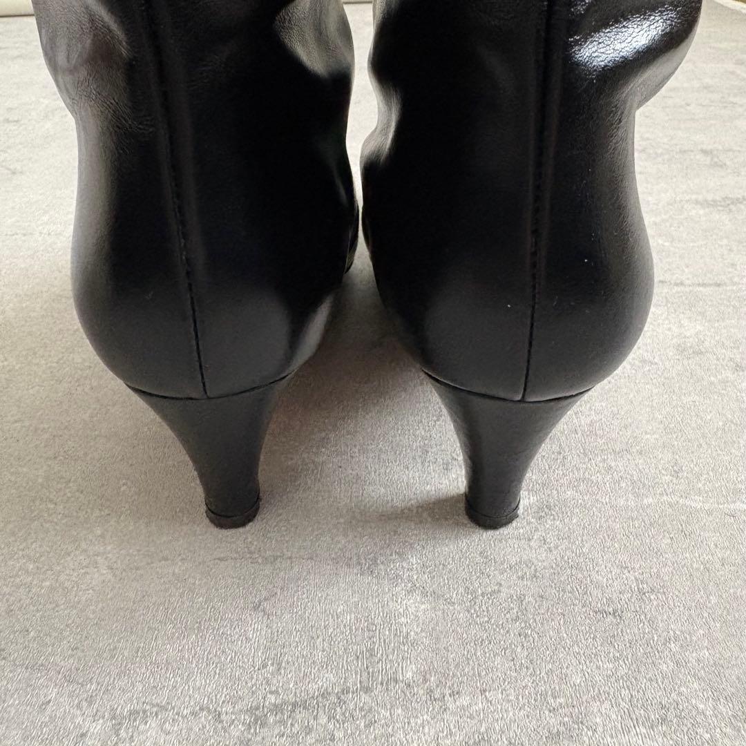 24hセール✨美品✨元値42,900円【ESCARLATA】ロングブーツ 本革