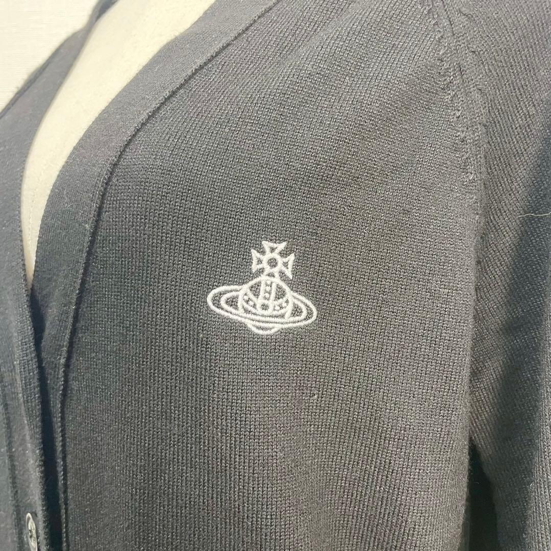 y2k❤️ Vivienne Westwood ロゴ刺繍 カーディガン 希少