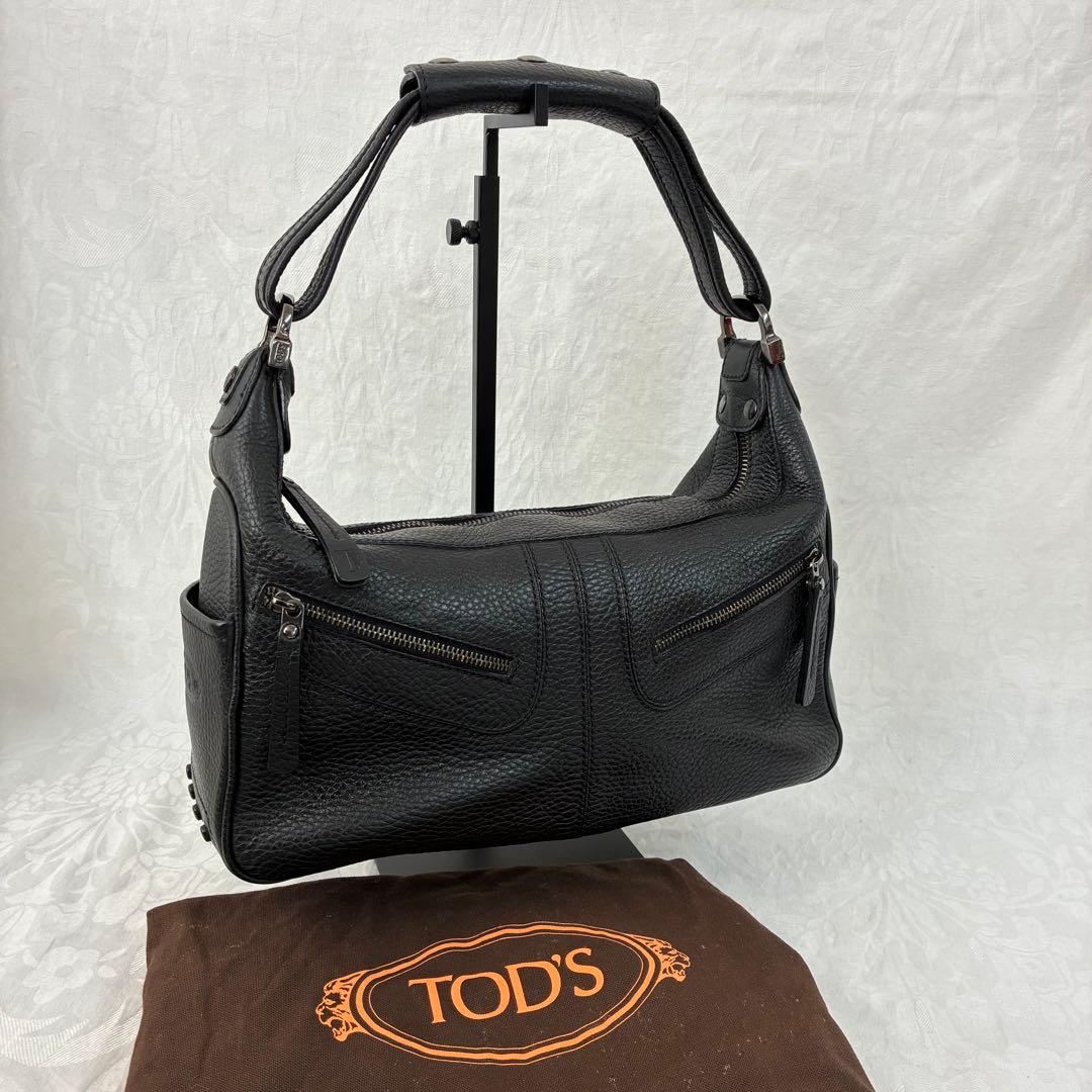 最終値下【Tod’s】ワンショルダーバッグ ハンドバック レザー 本革 ブラック