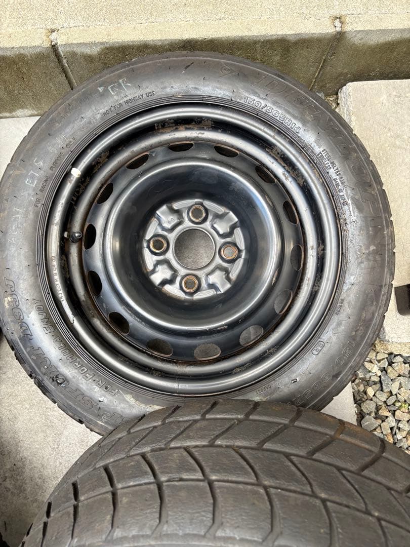 引張りデミオ鉄チン14×6J 22年DUNLOP 150/565/R14 4本⭐️
