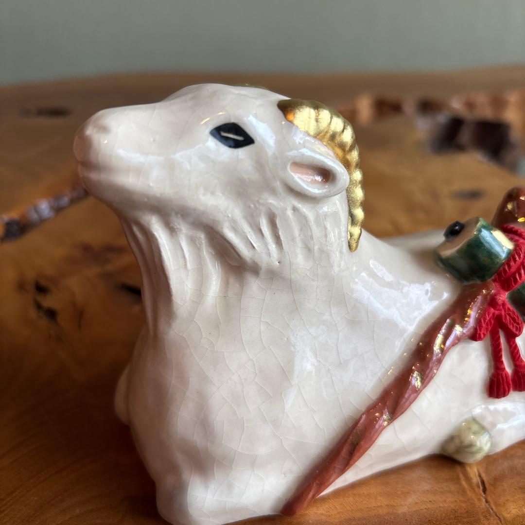 六兵衛窯 干支置物 「寿羔」未年 清水焼 陶芸 たち吉 共箱