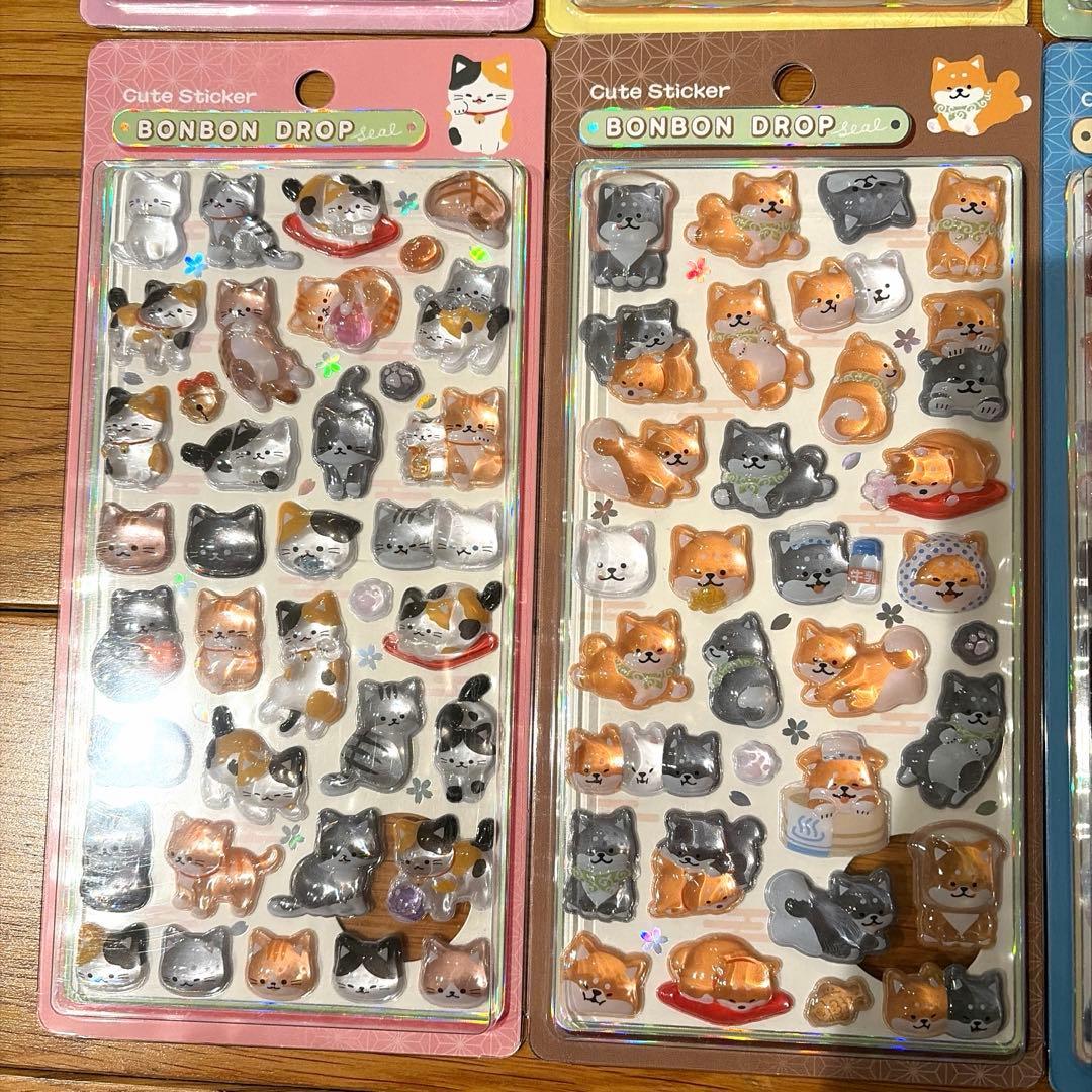 正規品　和柄　第二弾　ボンボンドロップシール　コンプリート　新作　8枚セット