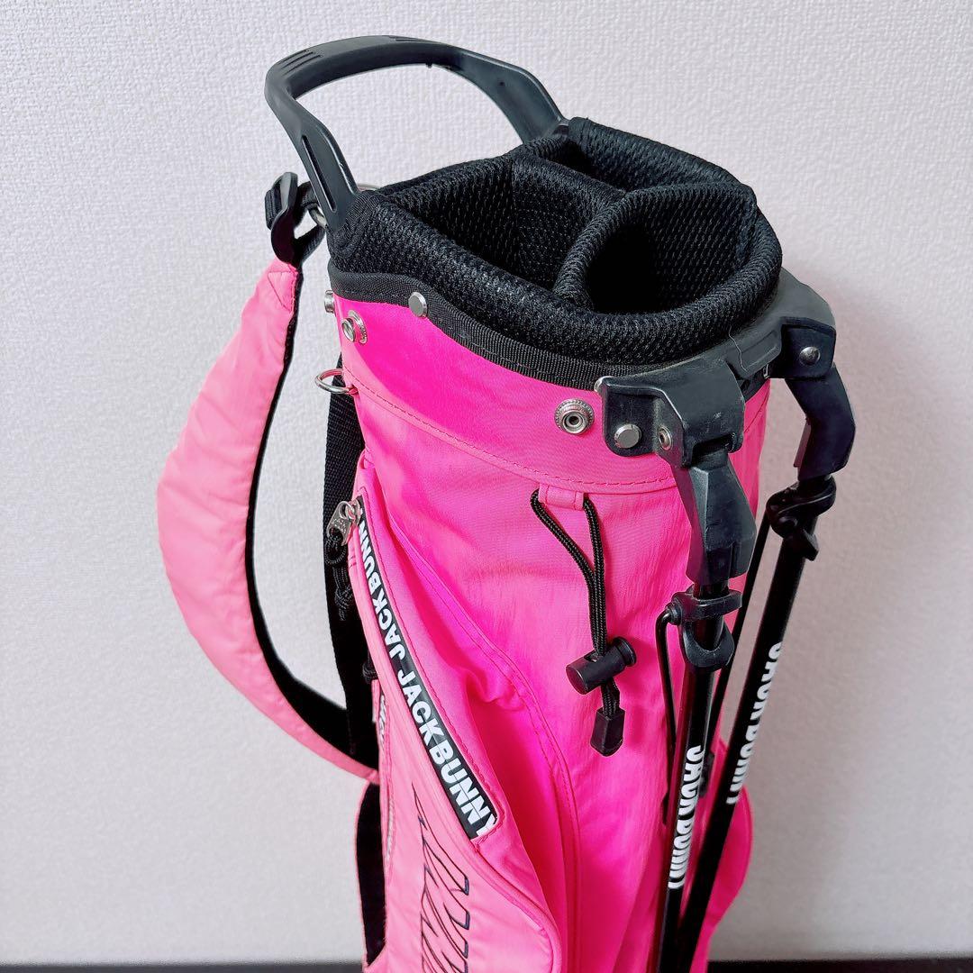 ジャックバニー スタンドキャディバッグ ピンク 軽量 4分割 JackBunny