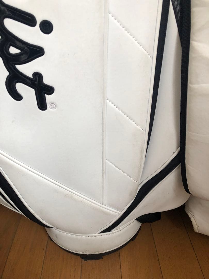 【送料込み】廃盤希少　タイトリスト　ホワイト　キャディバッグ