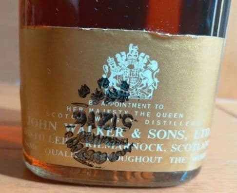 1970年代流通 ジョニーウォーカー 特級ブラック(下3行ラベル)＆スウィング