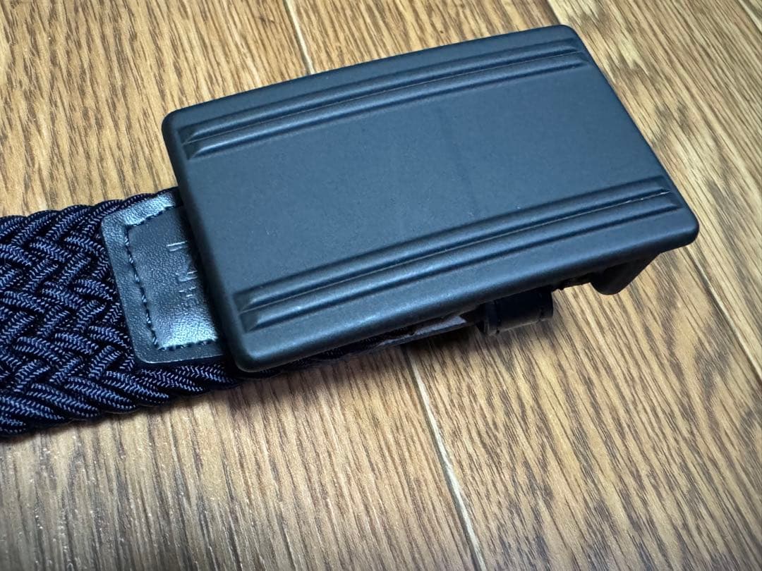 ZERO HALLIBURTONゼロハリバートン ネイビー 編み込みベルト
