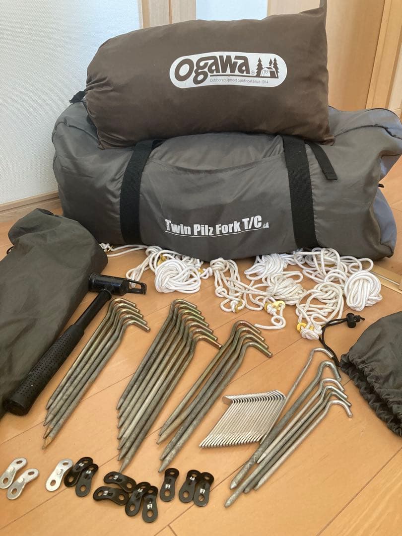 ツインピルツフォークTC 設営用ツール インナーテント付き