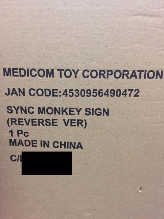MONKEY SIGN（REVERSE Ver.）BANKSY