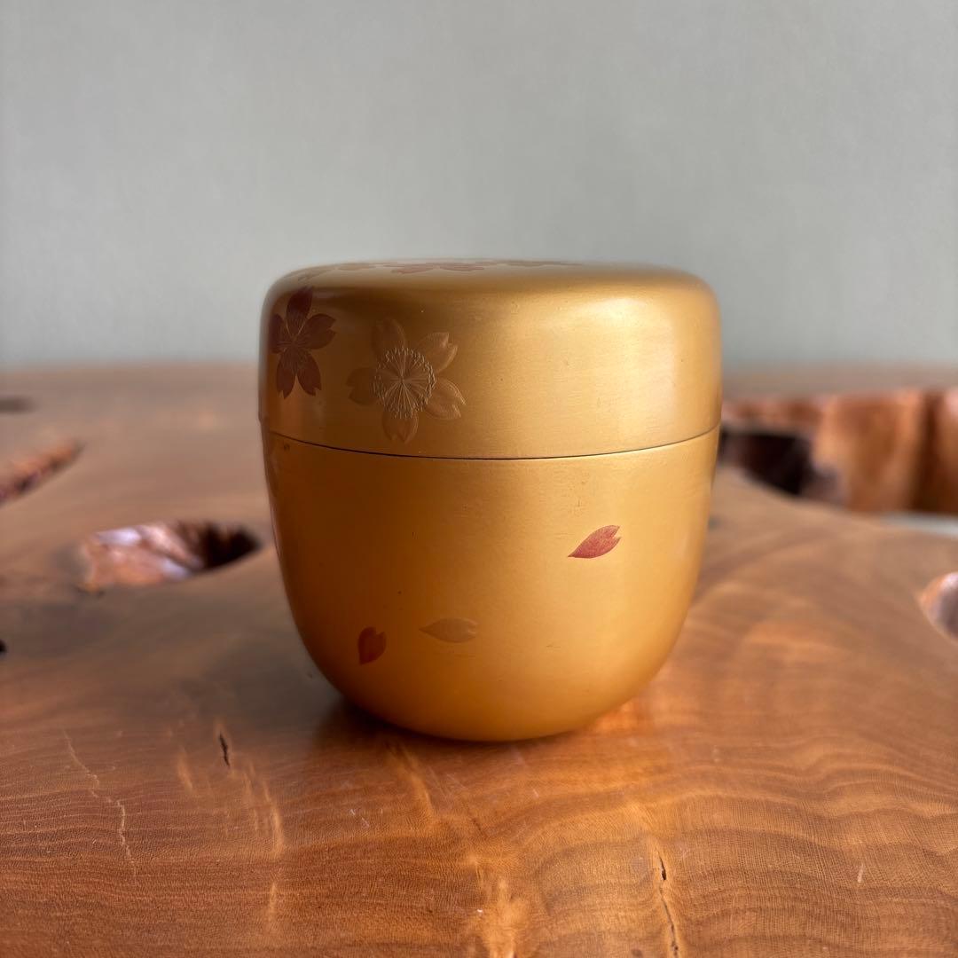 金地 桜 大棗 孝泉造 茶道具 共箱