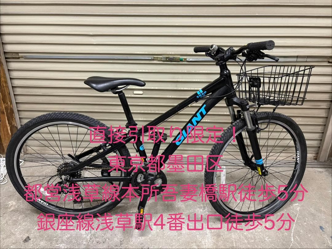 美品 GIANT SNAP 2018年モデル XXSサイズ ブラック