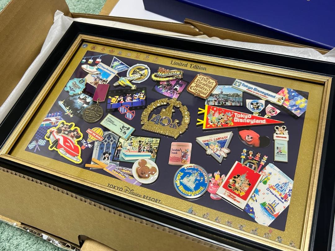 最値下げ⭐︎東京ディズニーランド 40周年記念 額縁付き ピンセット 数量限定