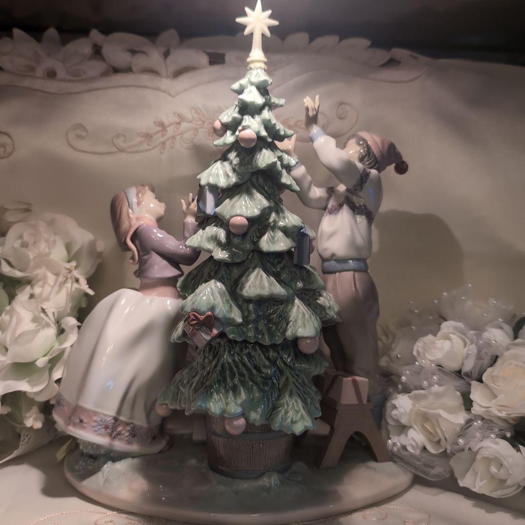 ♥リヤドロ【ツリーを飾ろう！】❤️CHANELノベルティ雪の結晶♥リヤドロベル