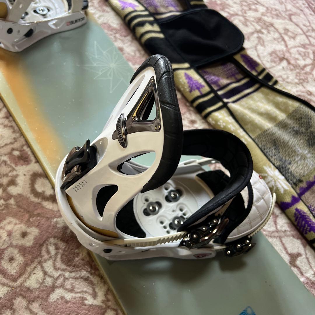 良品 BURTON CLASH 153cm スノーボードセット 初心者向き