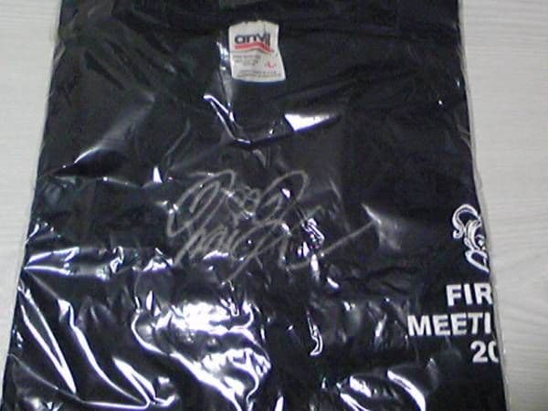 FC倉木麻衣FIRST MEETING 2002直筆サイン入りTシャツ紺Lサイズ