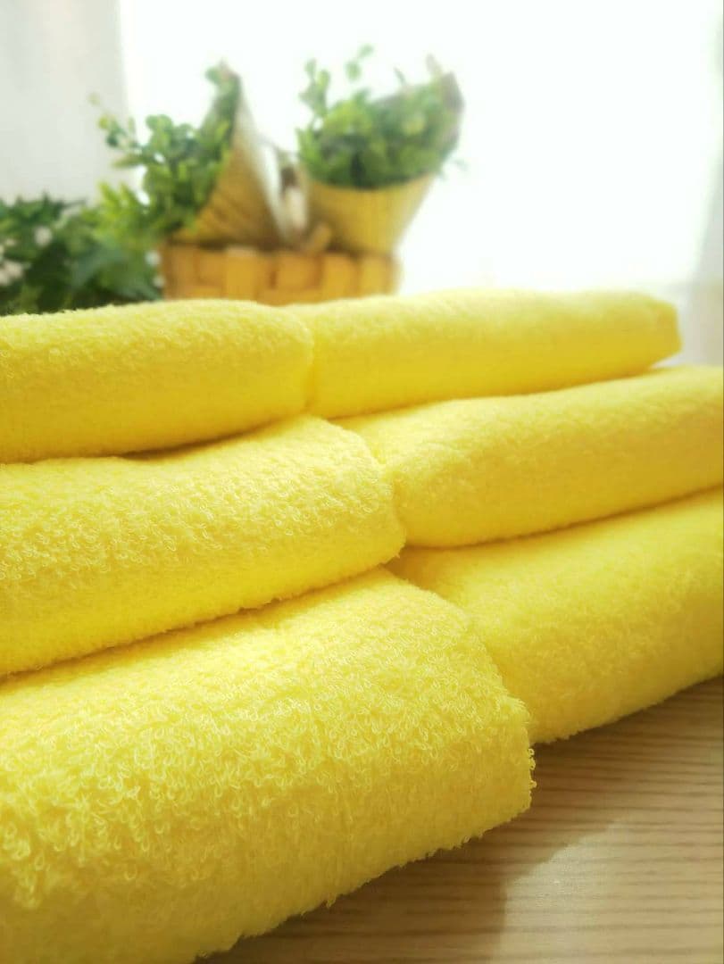 泉州タオル 高級綿糸イエローフェイスタオルセット100枚 タオル新品 まとめ