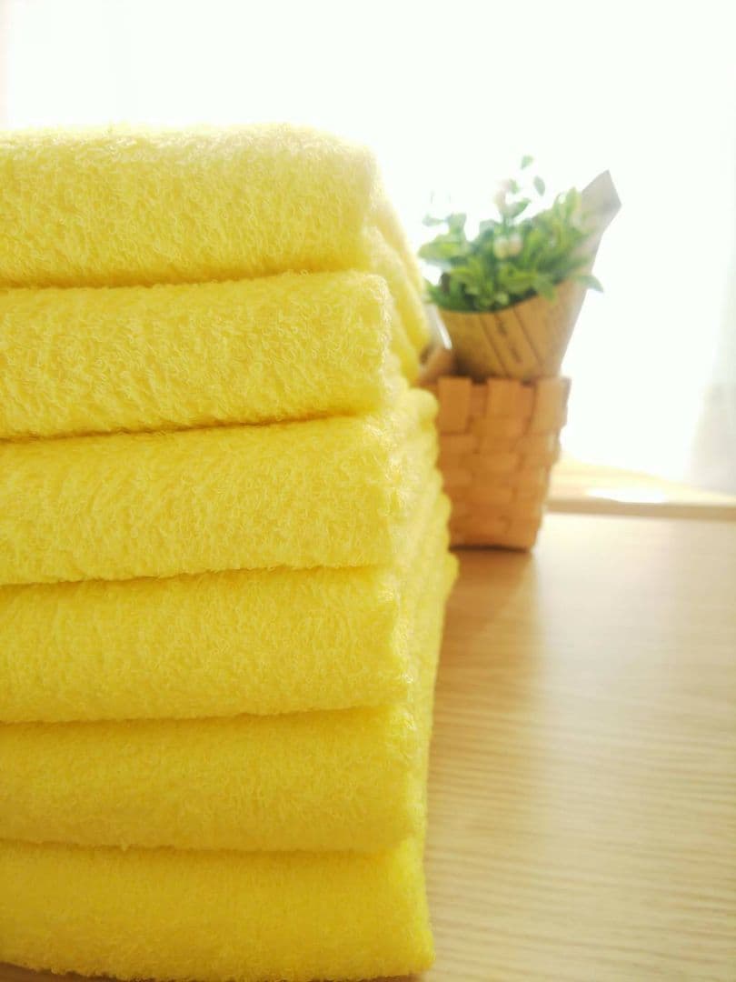 泉州タオル 高級綿糸イエローフェイスタオルセット100枚 タオル新品 まとめ