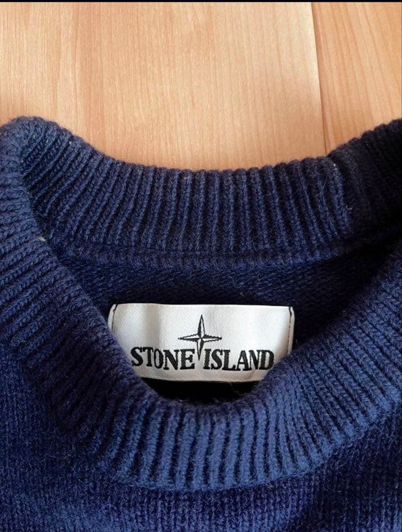 【当日または翌日発送】 STONE  紺色 クルーネック セーター