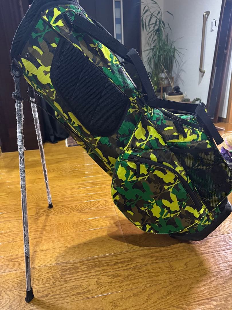 PSYCHO BUNNY 迷彩スタンドバッグ