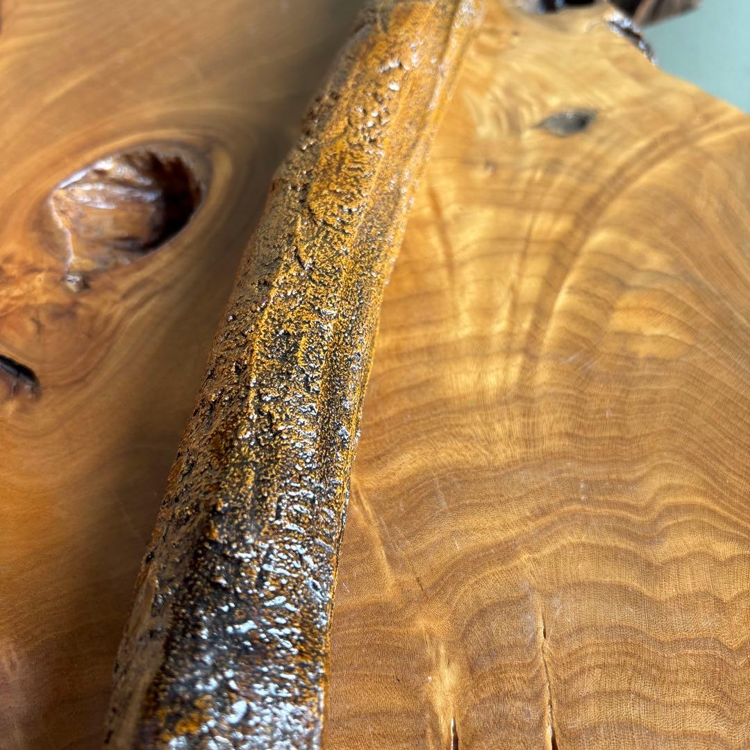 大樋焼 「尺八 掛花入」 中村長阿弥 花入 共箱 全長31cm