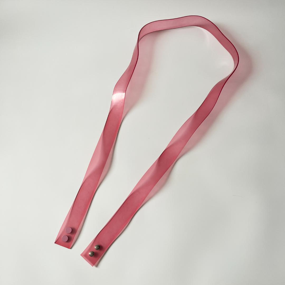 CHANEL シャネル 00C ラバー クリア ベルト ピンク ※コメあり