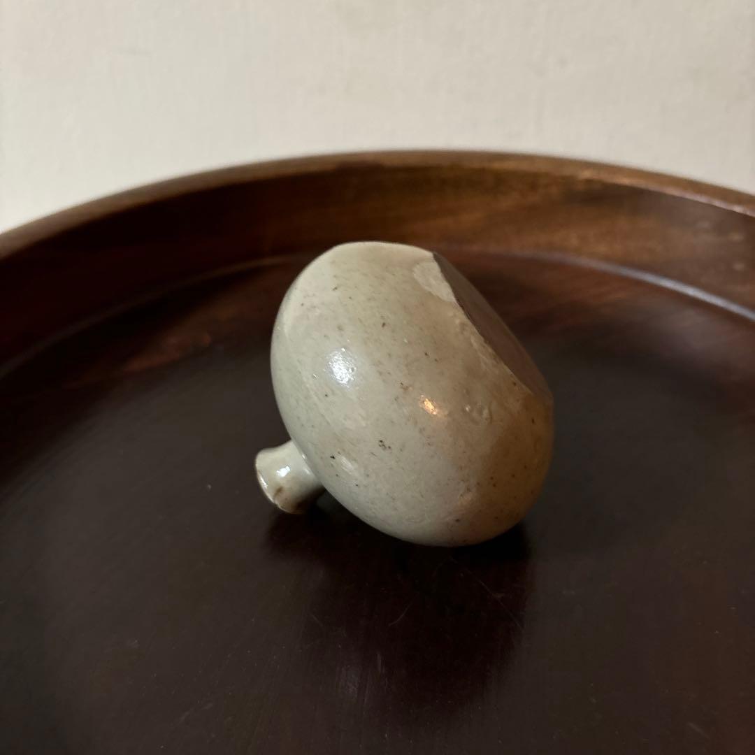 古丹波　白丹波油壷　江戸時代 小壺 花器 酒器 民藝 検:白洲正子　李朝 粉引