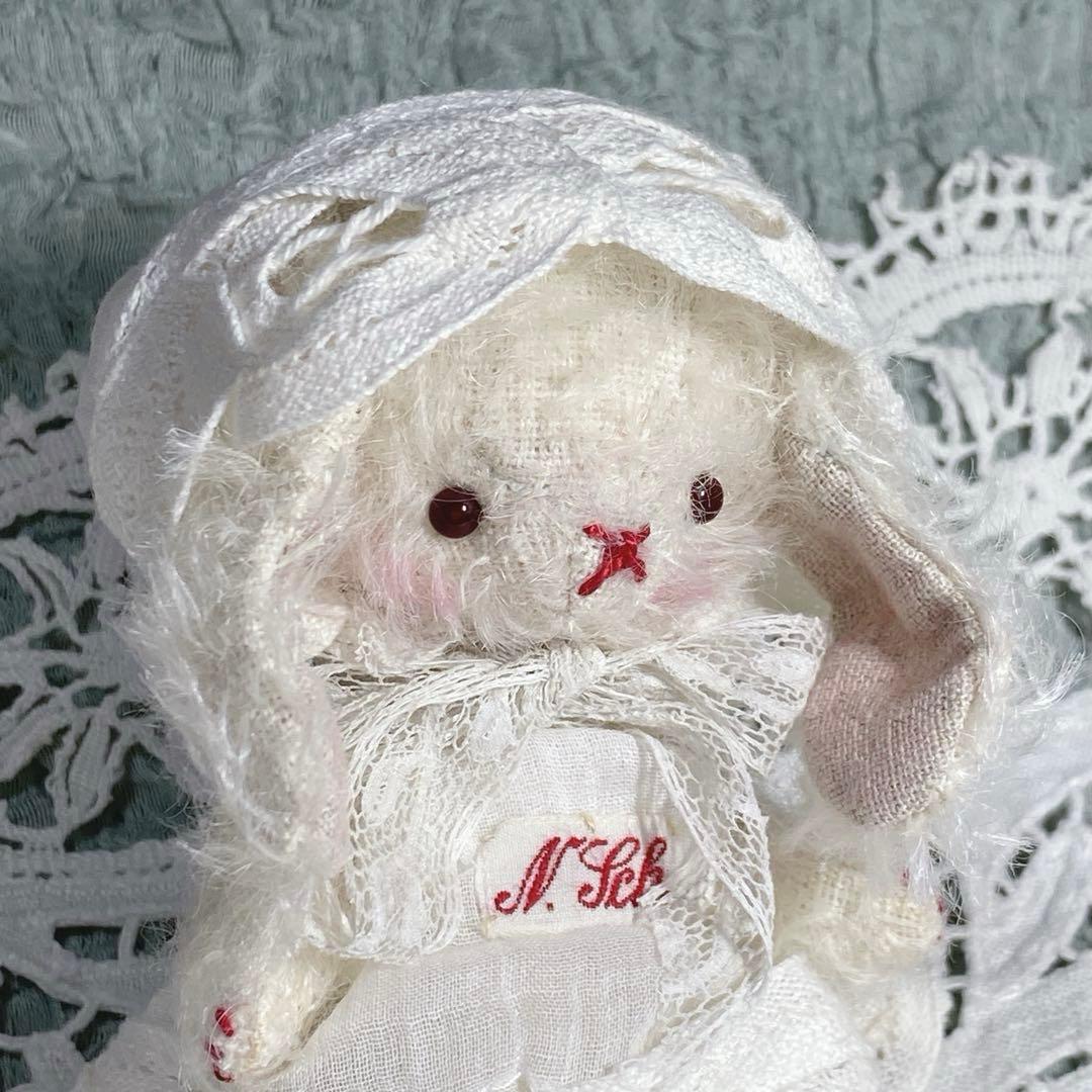 テディベア ハンドメイド ai bear 手のひらサイズ 11㎝ うさぎ 作家