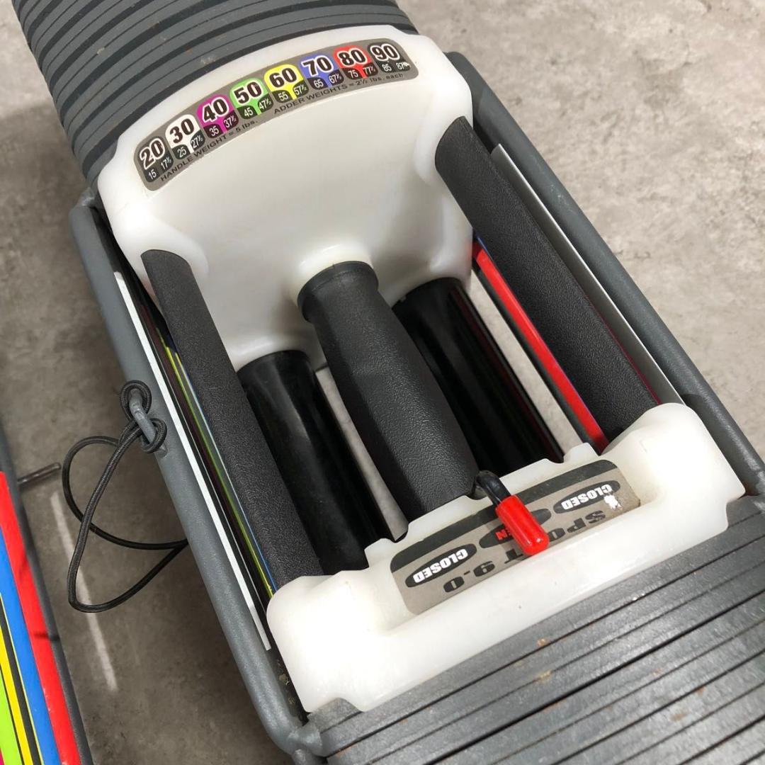 美品 POWER BLOCK 可変式 ダンベル 82kg セット 【2/2】