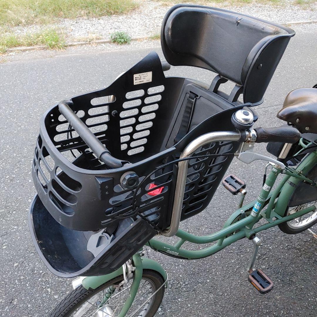 チャイルドシート付き 子供乗せシティサイクル グリーン
