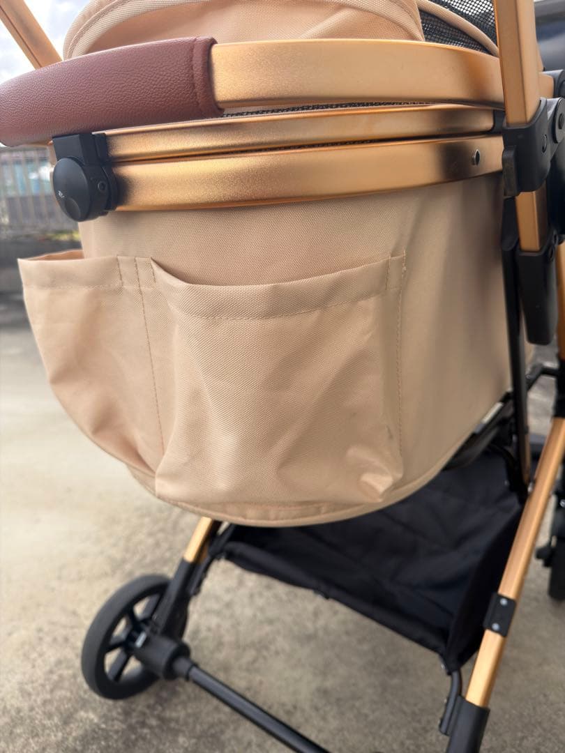 Anjelpet ペットカート　分離型　犬　猫　カーキ