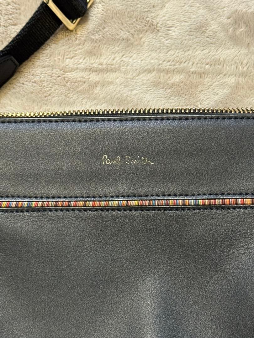 美品 Paul Smith ポールスミス ショルダーバッグ ブラック