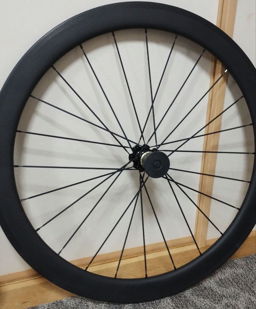 新品未使用　カーボン　チューブラー　ホイール前後リムブレーキ