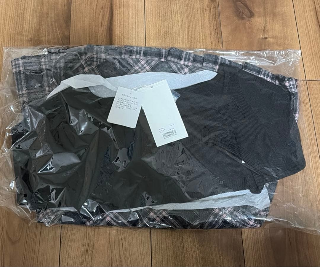 新品未使用 ANDMARY Selena check mini dress