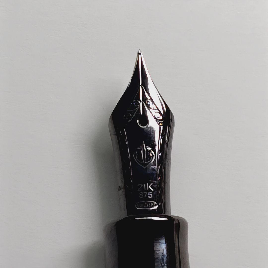 【カスタム万年筆】セーラー万年筆 シリントステンレスマット B→長刀風研ぎ