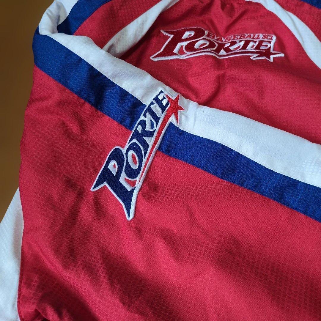 ポルテ　レッド ストライプジャケット サイズ145