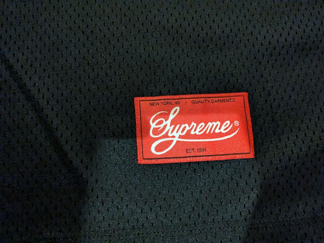 Supreme メッシュアメフトジャージ　黒　M