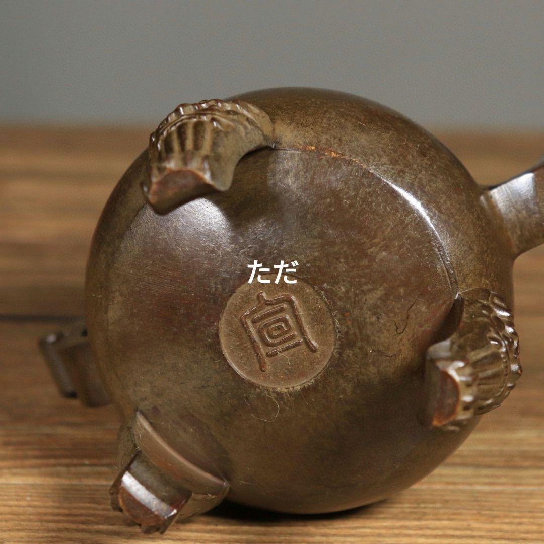銅製 官帽耳香炉 三足鼎 奉納香炉 香道具 工芸品 置物