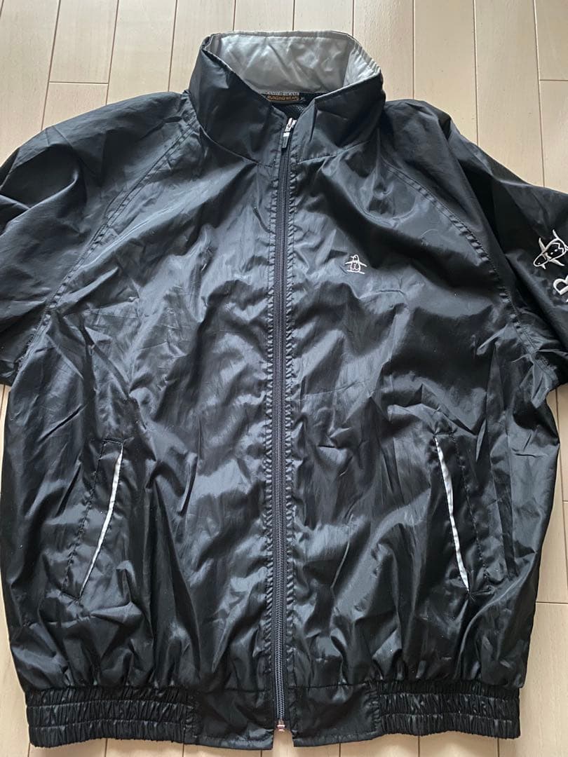 Munsingwear マンシング ブラック ナイロン ジャンパー