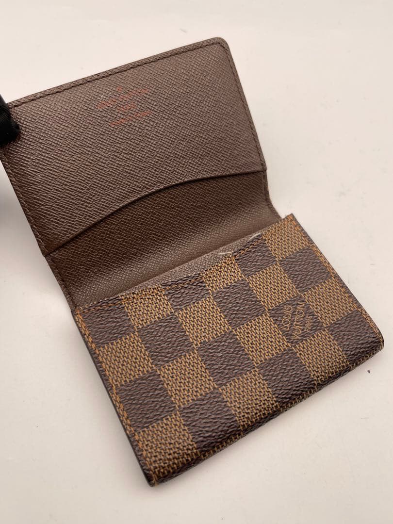 ルイヴィトン ブラウン 名刺入れ ダミエ