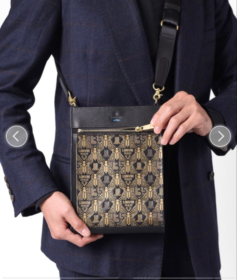 ランバンオンブルー アールデコミニショルダーバッグ 135周年記念バッグ