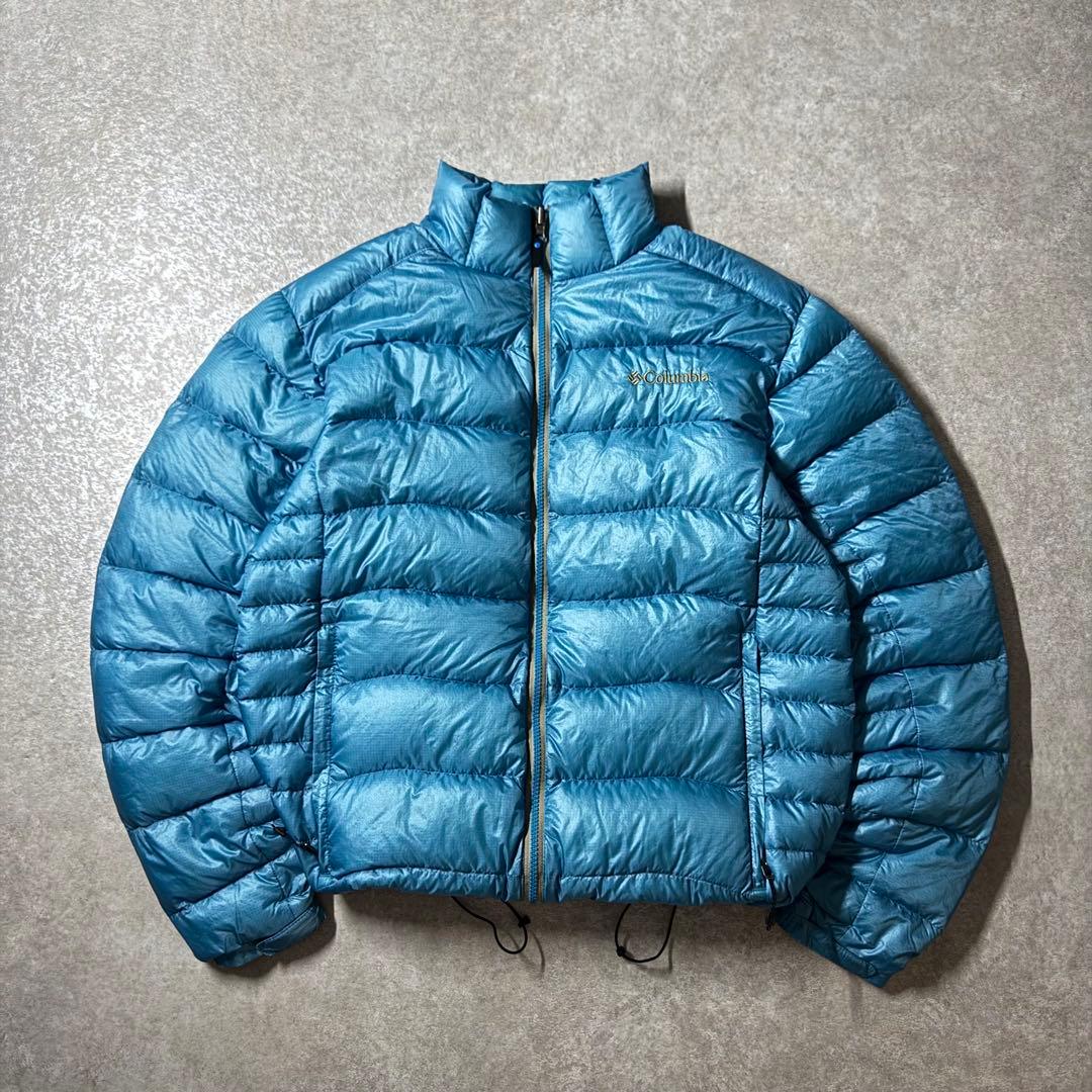 columbia down jacket puffer padded 水色