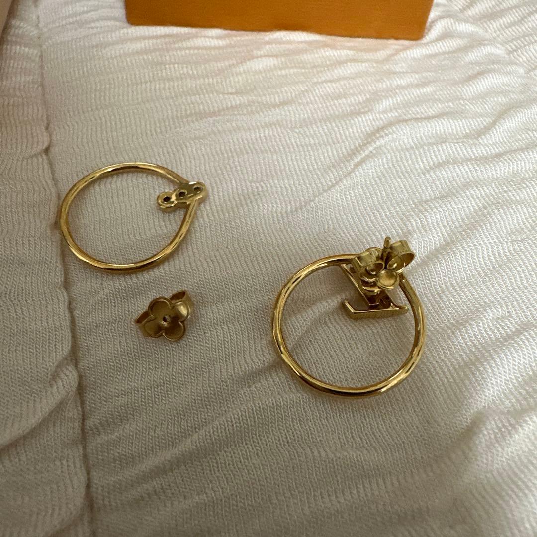 LOUIS VUITTON フープピアス 片耳用