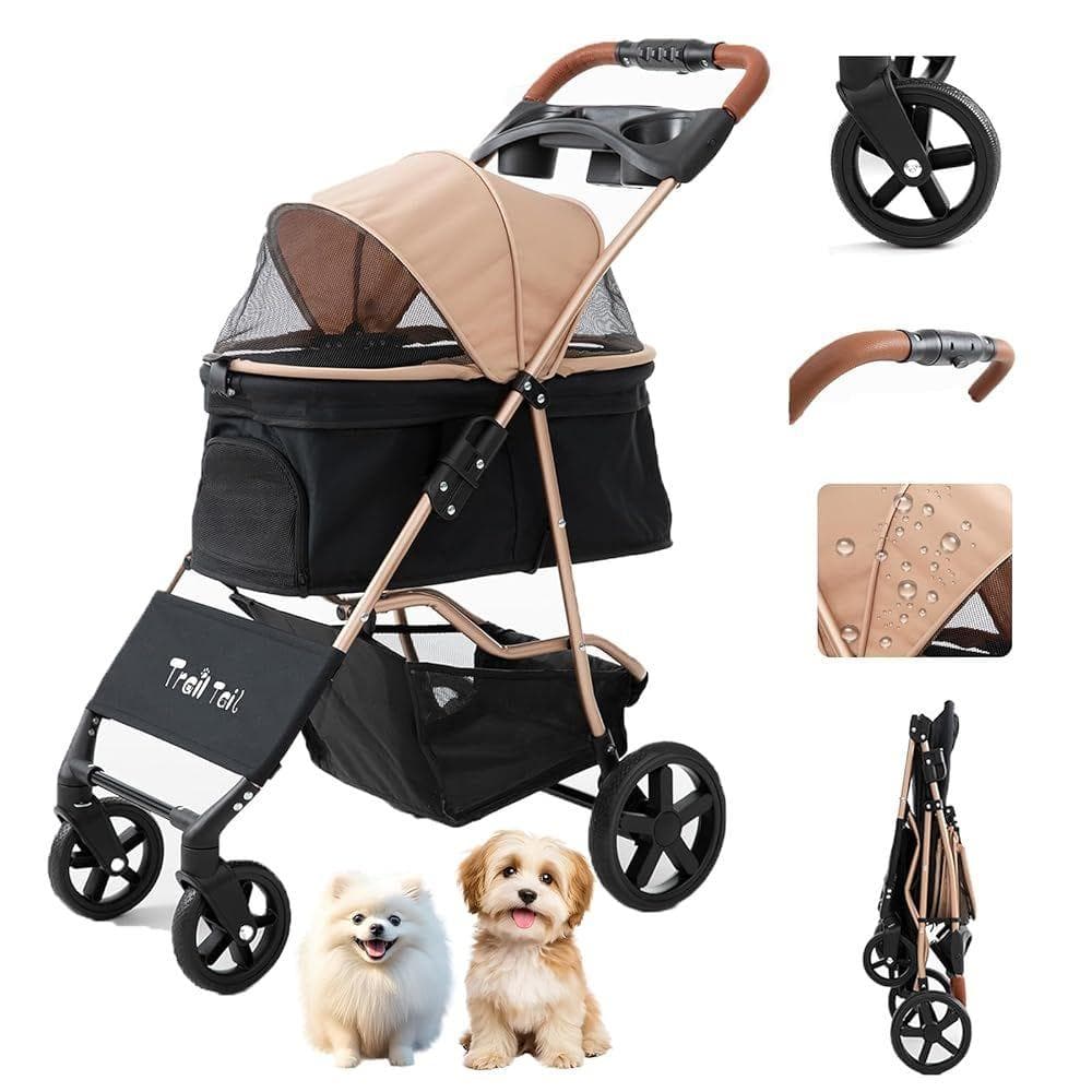 TRAIL TAIL ペットカート 折り畳み 4輪タイプ 軽量 耐荷重15KG