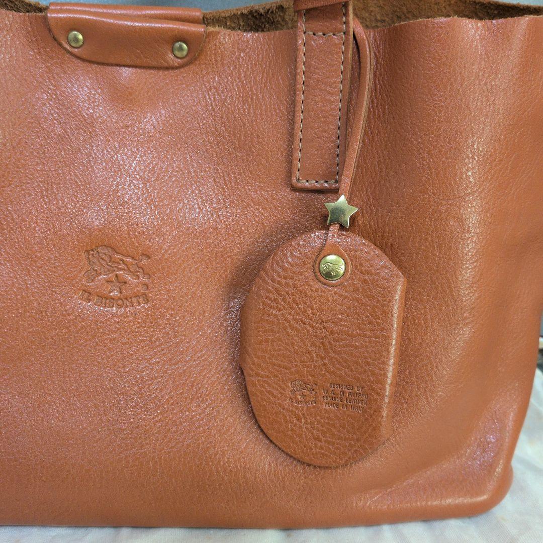 ⚠専用 イルビゾンテ IL BISONTE トートバッグ 革 ミラーチャーム付