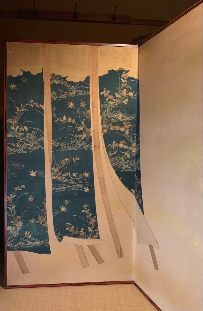 誰が袖屏風 アンティーク 仕切 パーテーション 年代物 時代物